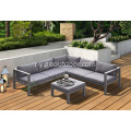 Aluminium Garden Sofa mipando Yokhala ndi Sofa Yokhala